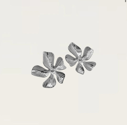 BOUCLES D'OREILLES "FLEURS LARGES"