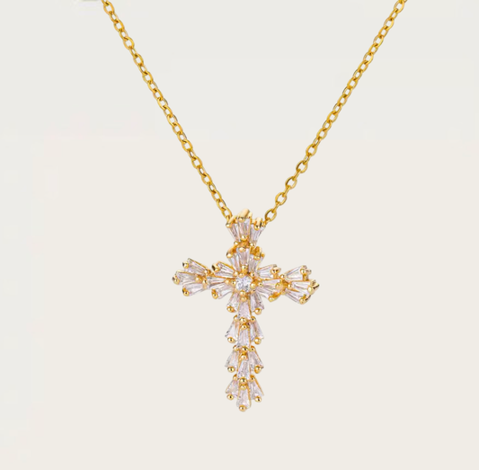 COLLIER CROIX PRÉCIEUSE